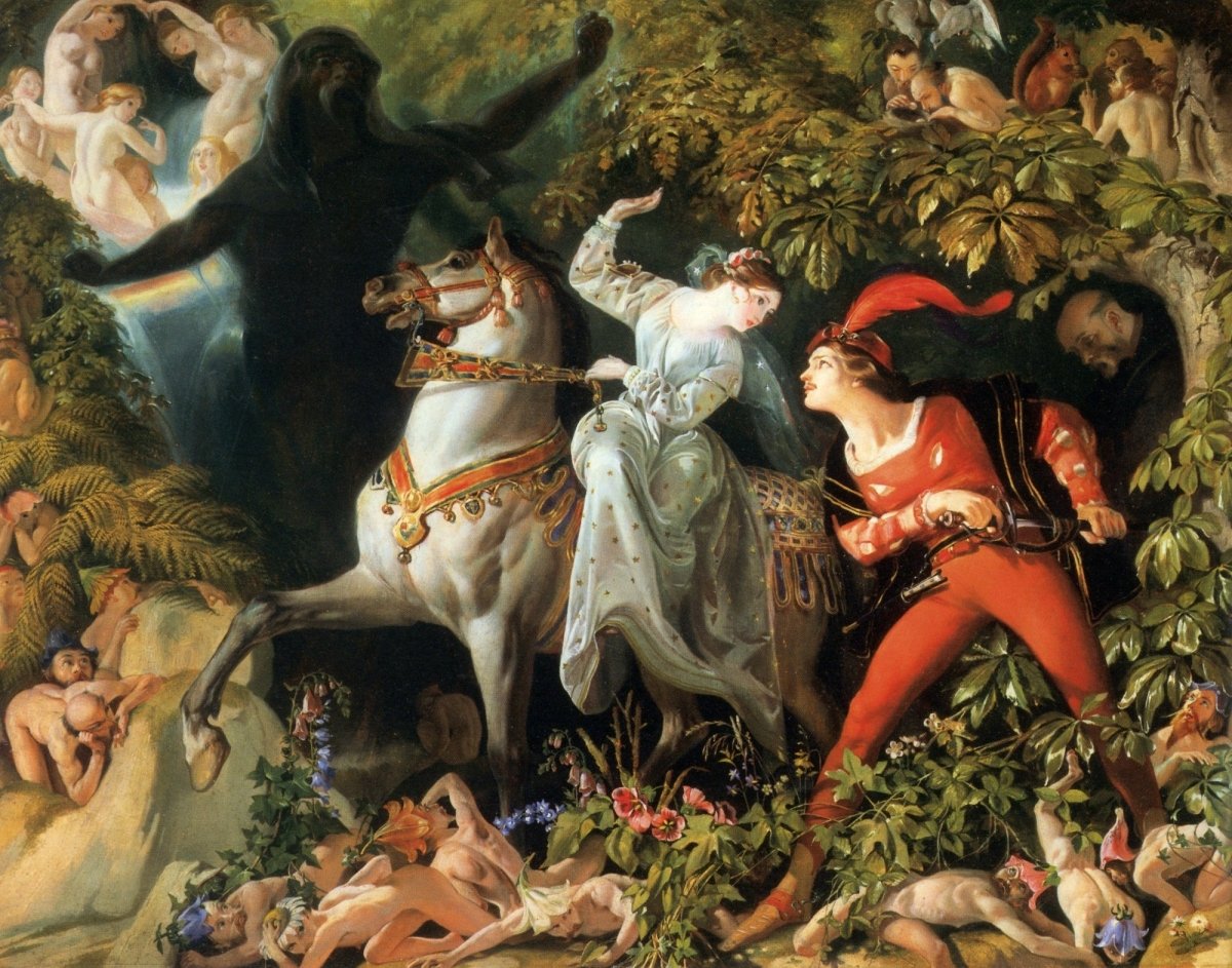Daniel Maclise (1806-1870) - Undine 1844 | Dimensions 5236 x 4114 pixels