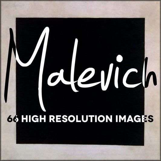 Malevich Public Domain Images including his Black Square | Digital Download - 66 images