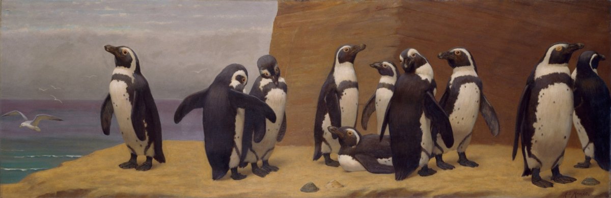 Henry Stacy Marks - Dominicans in Feathers 1880-87 | Dimensions 8938 x 2901 pixels