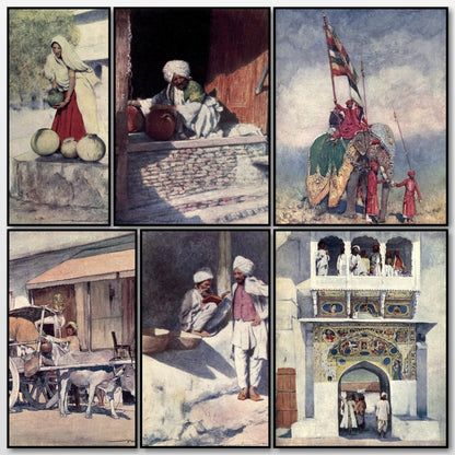 Peeps at Many Lands, Home Life in India - Mortimer Menpes | A snapshot of some of the images