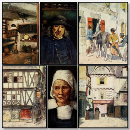Brittany 1912 - Mortimer Menpes - 75 images | A snapshot of some of the images