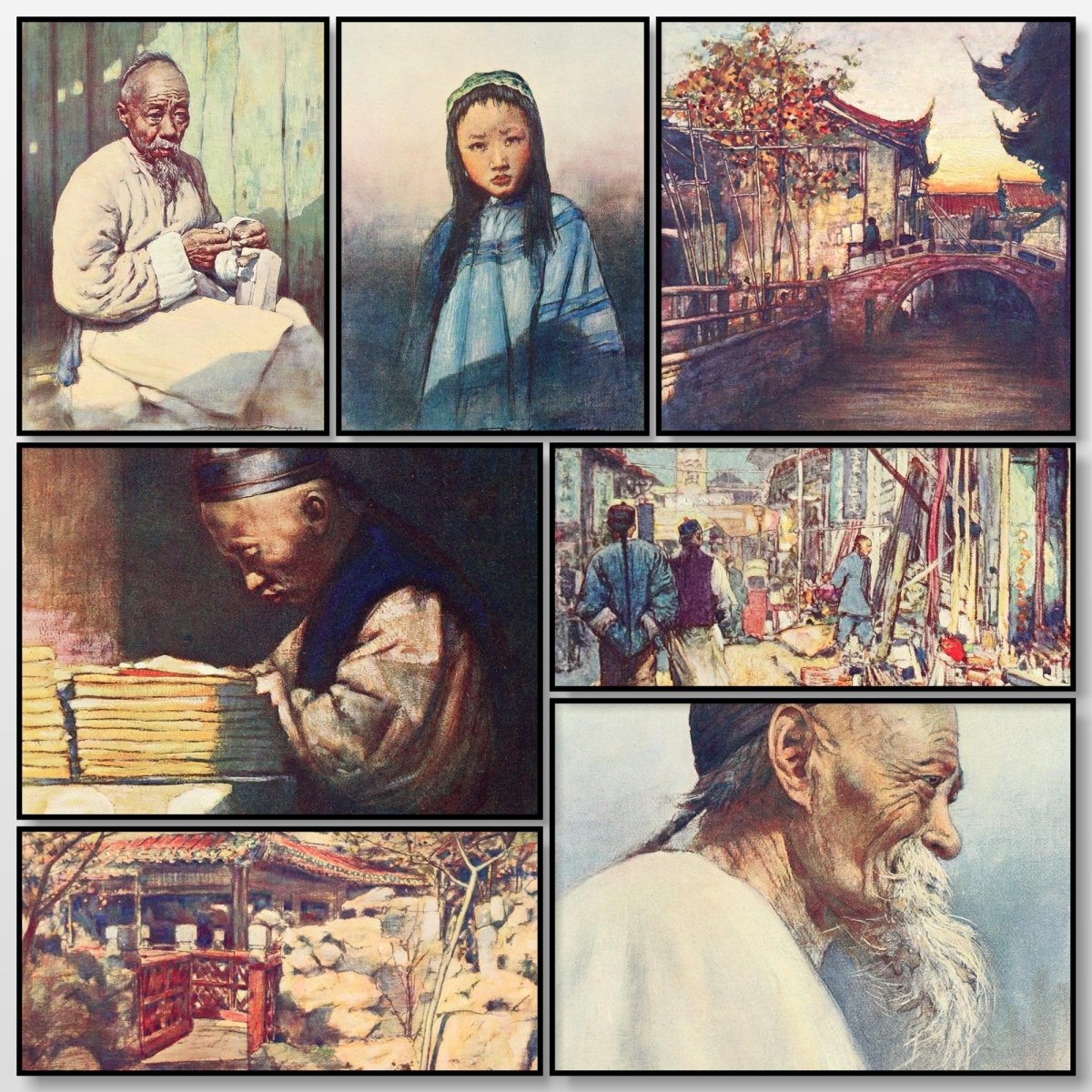 China 1909 - Mortimer Menpes - 16 images | A snapshot of some of the images