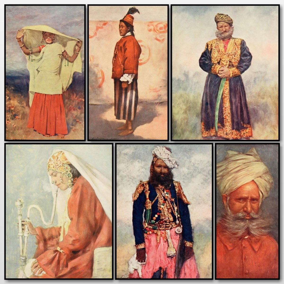 The People of India 1910 - Mortimer Menpes - 28 images | A snapshot of some of the images