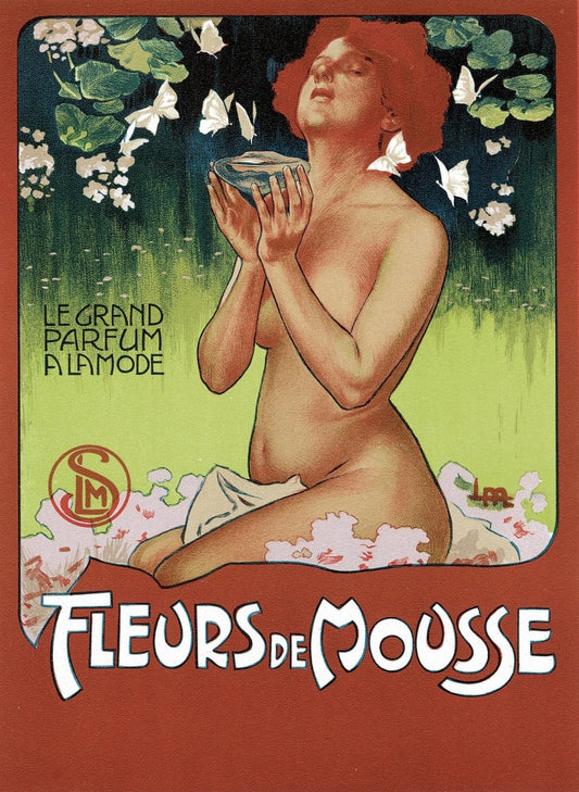 Leopoldo Metlicovitz (1868-1944) - Fleurs de Mousse 1898 | Dimensions 4704 x 6440 pixels