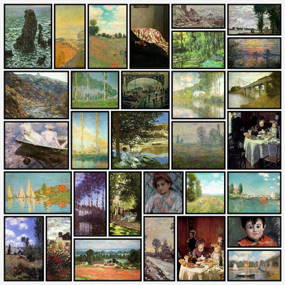 Claude Monet Public Domain Images to Download | A snapshot of some of the images