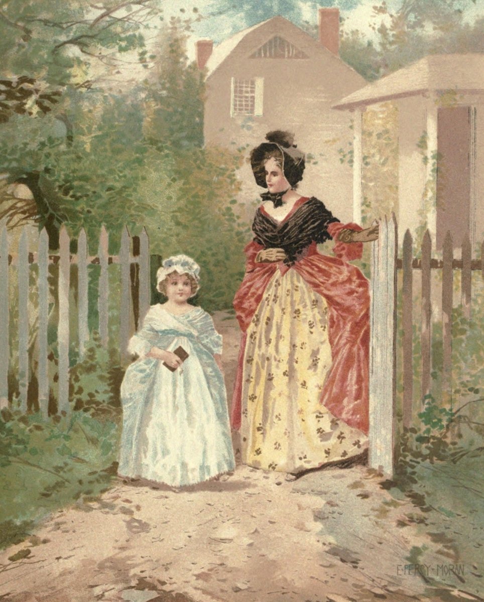 Children of Colonial Days c1894 - E. Percy Moran - 12 images | Dimensions 2100 x 2615 pixels
