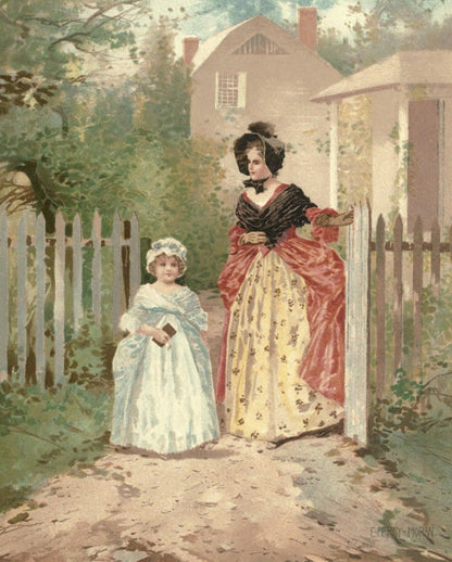 Children of Colonial Days c1894 - E. Percy Moran - 12 images | Dimensions 2100 x 2615 pixels