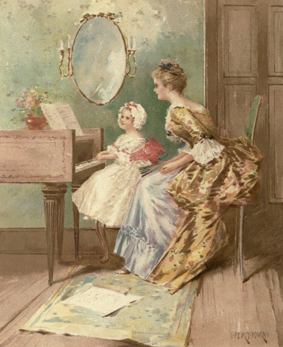 Children of Colonial Days c1894 - E. Percy Moran - 12 images | Dimensions 2200 x 2695 pixels