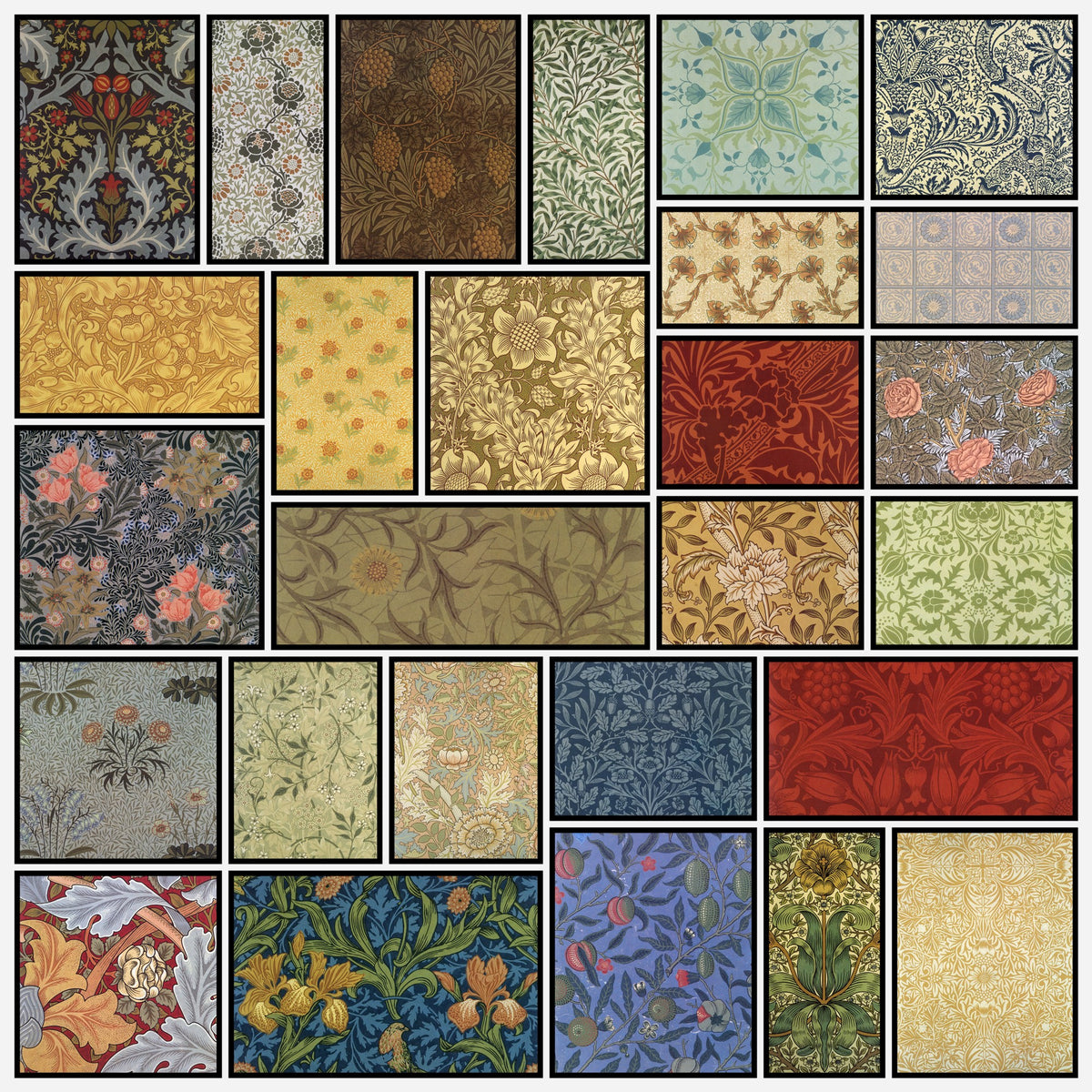 William Morris 39 Public Domain Wallpaper Images to Download | A snapshot of some of the images