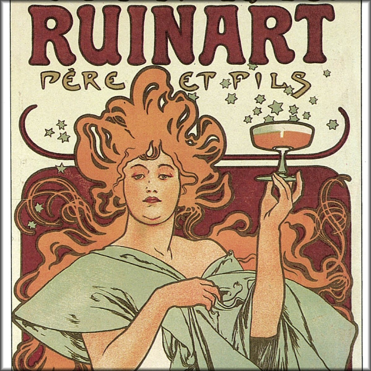 Alphonse Mucha (1860-1939) - Champagne Ruinart 1896 | Digital Download - 1 image