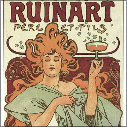 Alphonse Mucha (1860-1939) - Champagne Ruinart 1896 | Digital Download - 1 image