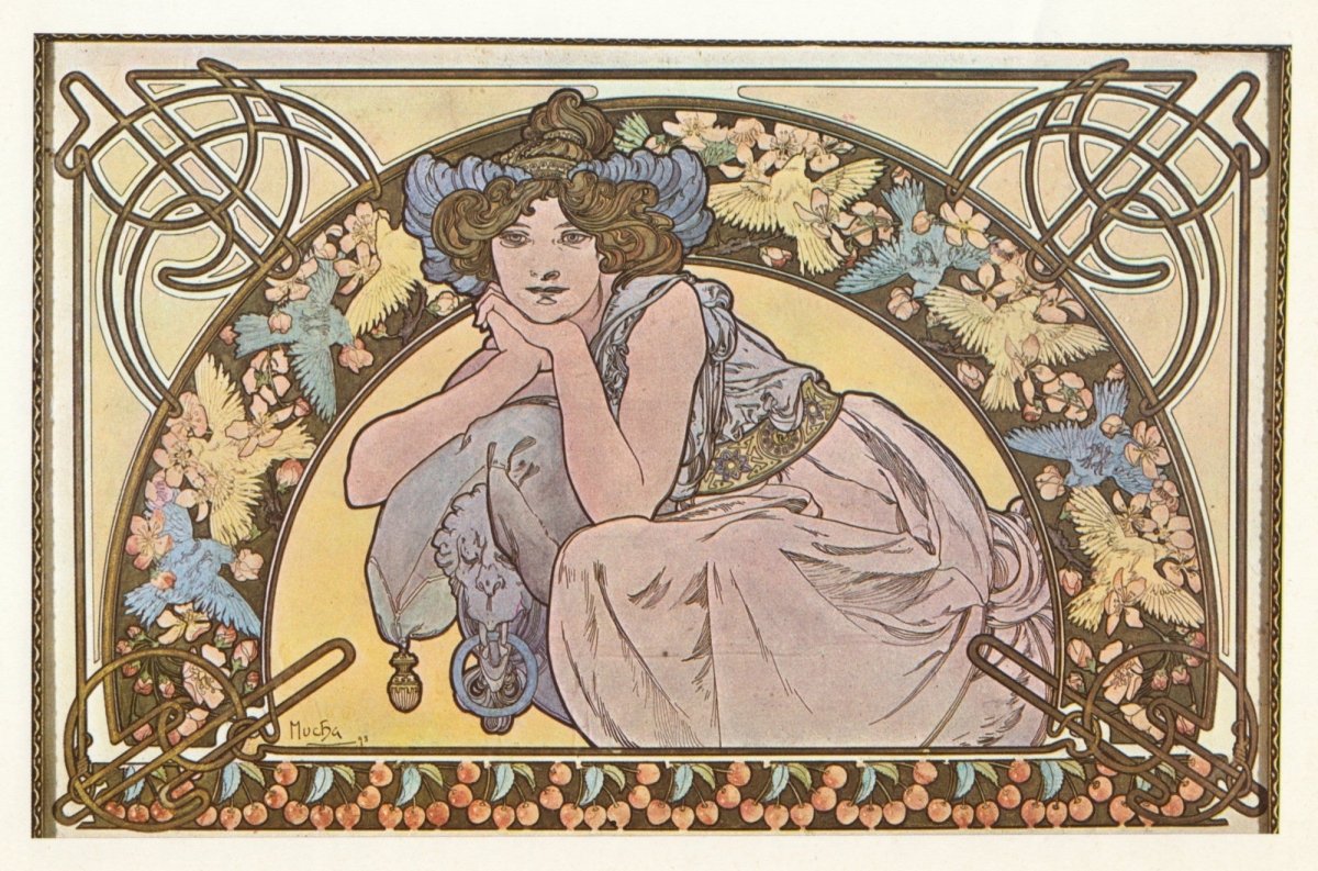 Alphonse Mucha Public Domain Images to Download | Dimensions 4710 x 3114 pixels