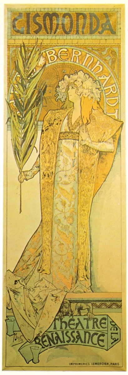 Alphonse Mucha Public Domain Images to Download | Dimensions 1760 x 5112 pixels