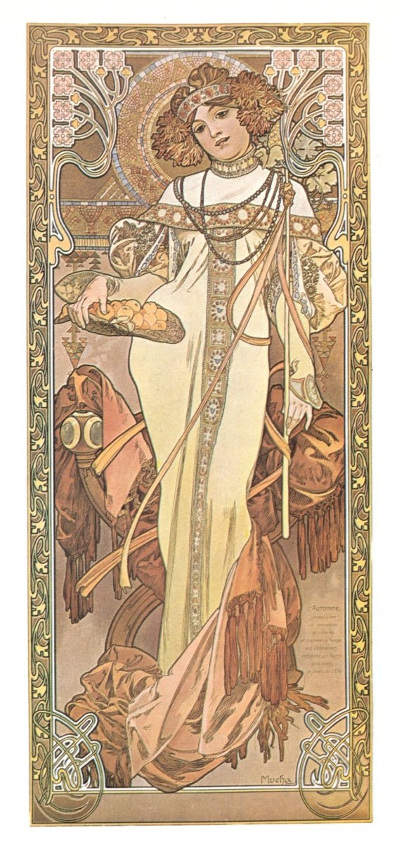 Alphonse Mucha Public Domain Images to Download | Dimensions 2312 x 4912 pixels