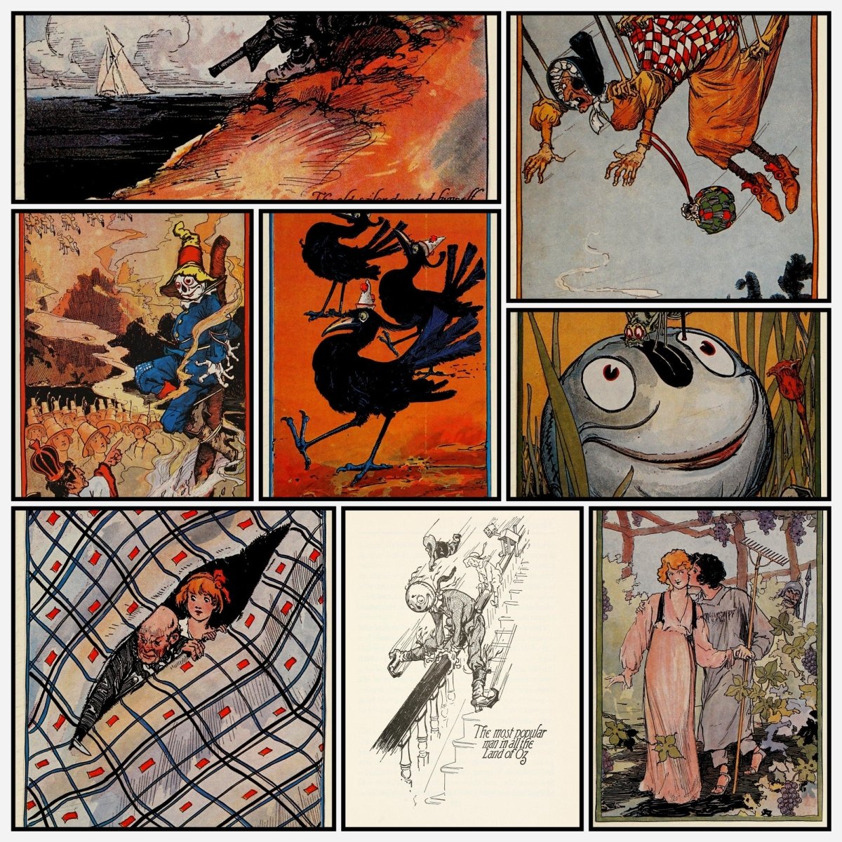 The Scarecrow of Oz 1915 - John R. Neill - 25 images | A snapshot of some of the images