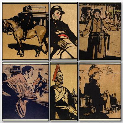 London Types 1898 - William Nicholson - 13 images | A snapshot of some of the images