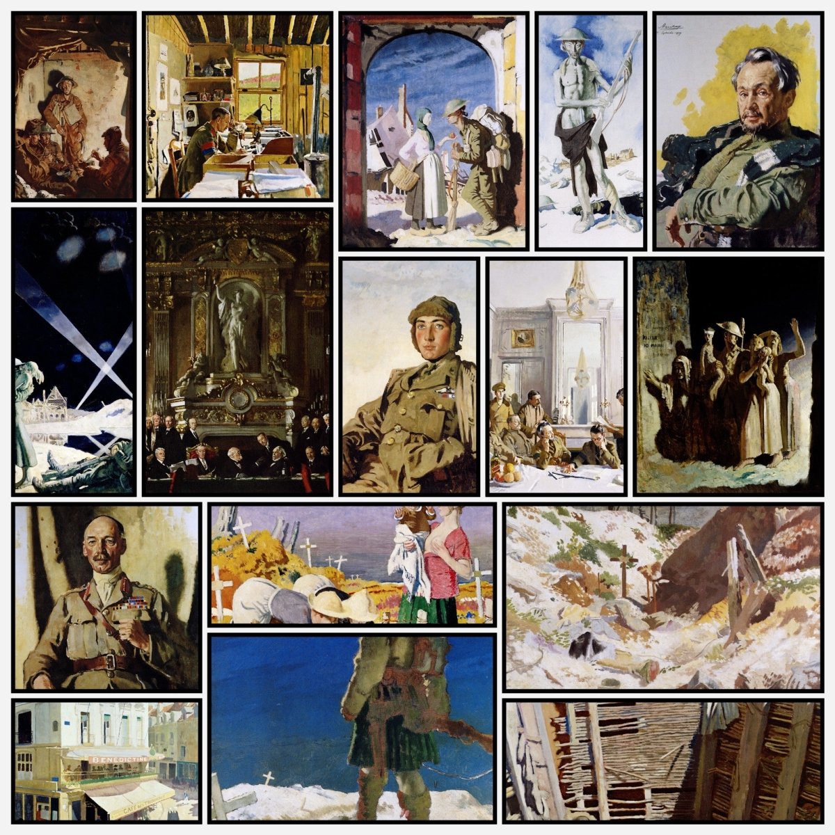 William Orpen Public Domain War Images to Download | A snapshot of some of the images
