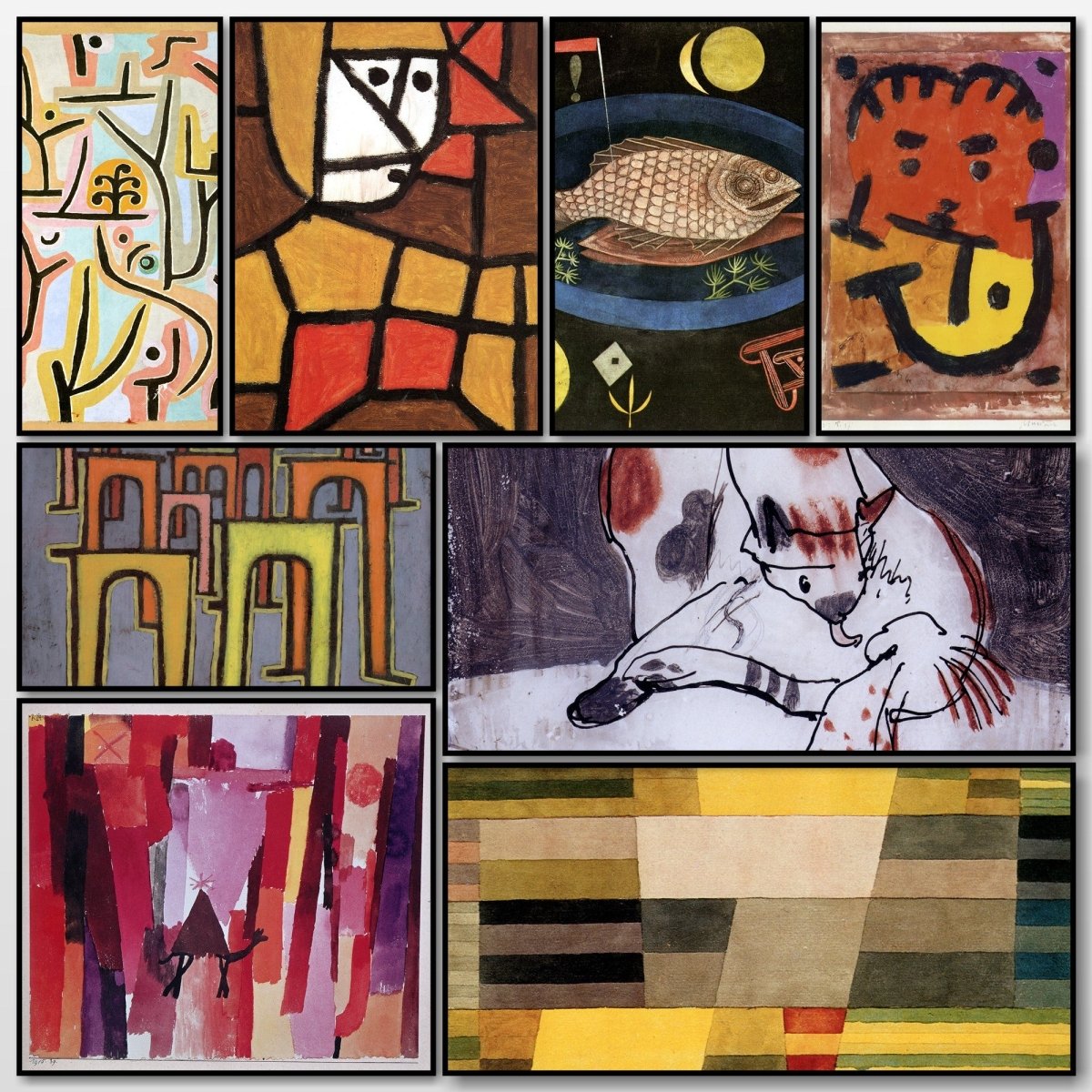 Paul Klee Public Domain Images to Download | A snapshot of some of the images