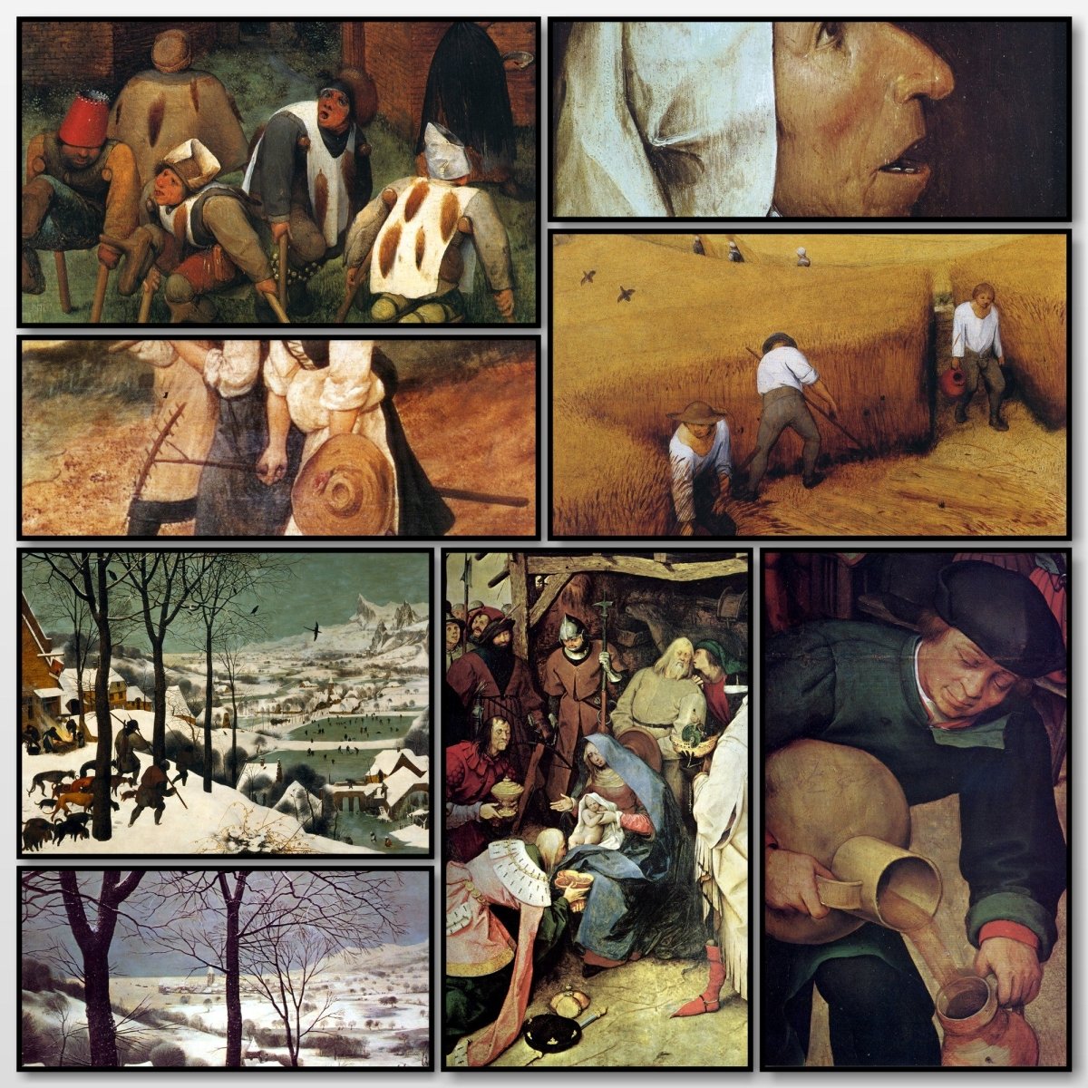 Pieter Bruegel the Elder Public Domain Images to Download | A snapshot of some of the images