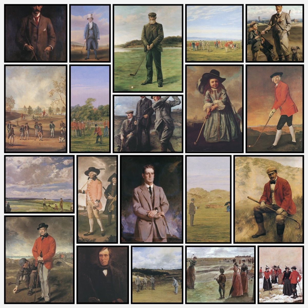 Golfing Artwork in the Public Domain | A snapshot of some of the images