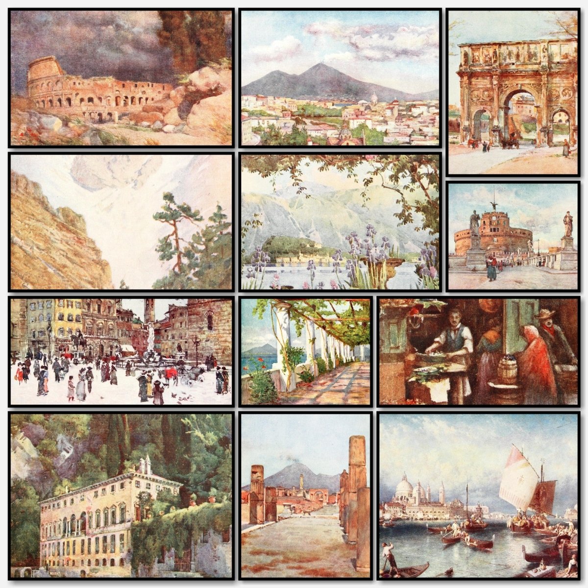 Peeps at Many Lands, Italy 1907 - Alberto Pisa - 12 images | A snapshot of the images
