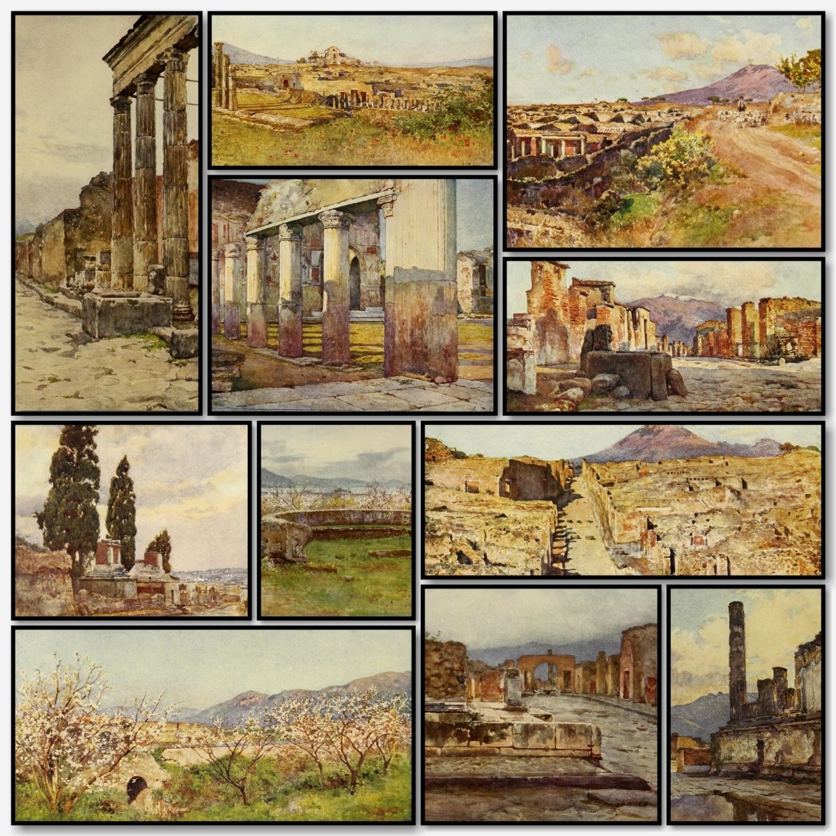 Pompeii 1910 - Alberto Pisa - 18 images | A snapshot of some of the images