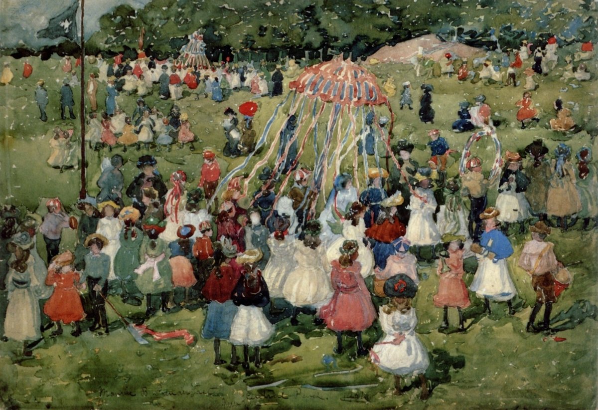 Maurice Prendergast Artwork in the Public Domain | Dimensions 4865 x 3332 pixels