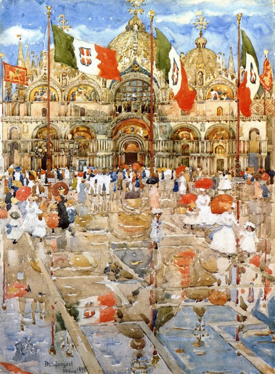 Maurice Prendergast Artwork in the Public Domain | Dimensions 4320 x 5880 pixels