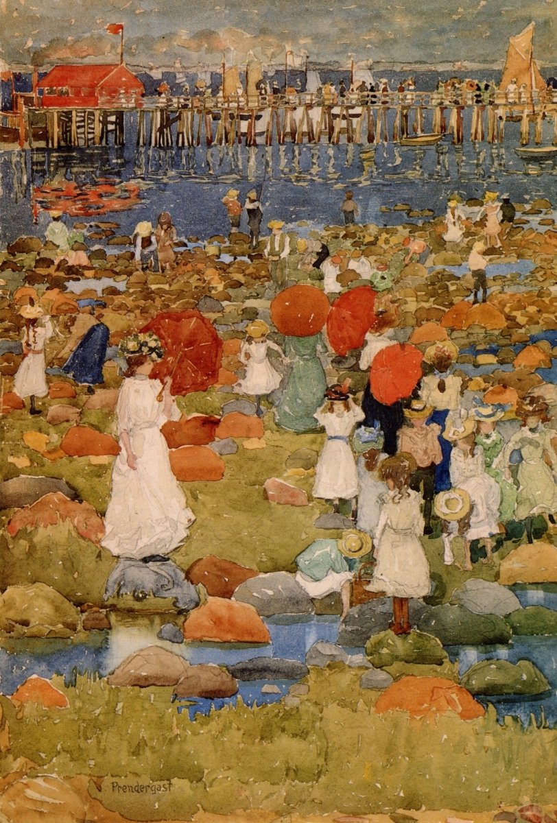 Maurice Prendergast Artwork in the Public Domain | Dimensions 4032 x 5958 pixels