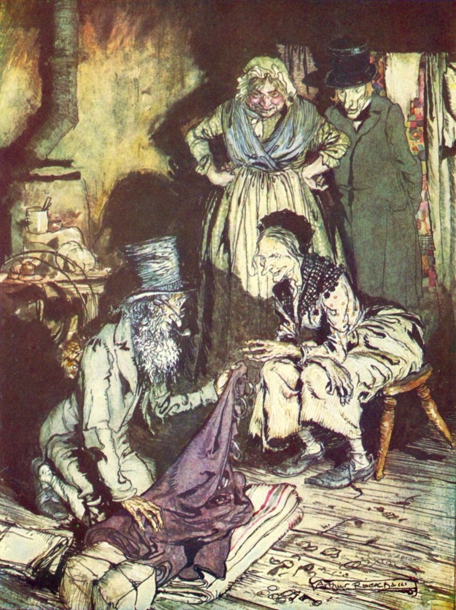A Christmas Carol, 1915 - Arthur Rackham - 12 images | Dimensions 2545 x 3410 pixels
