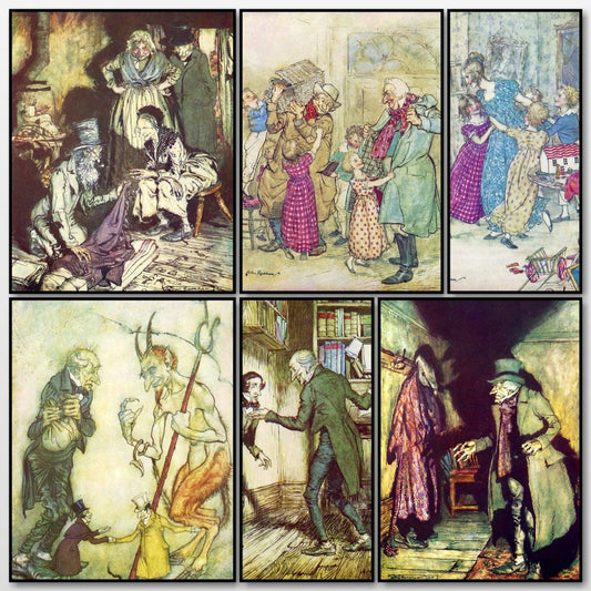 A Christmas Carol, 1915 - Arthur Rackham - 12 images | A snapshot of some of the images