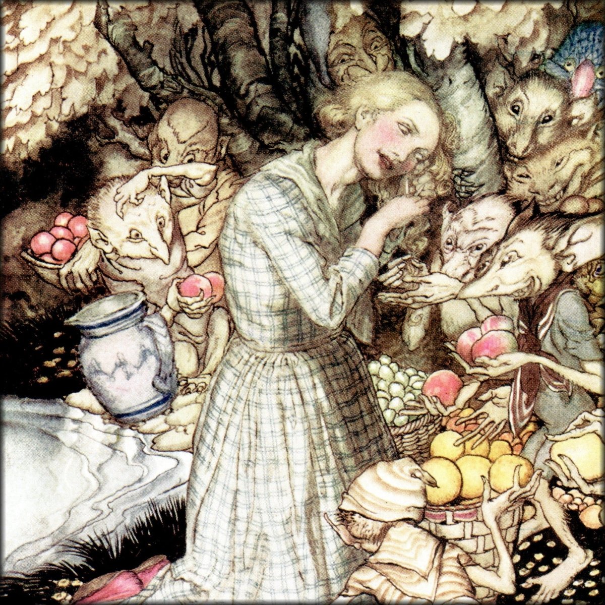 Goblin Market 1933 - Arthur Rackham - 4 images | Digital Download - 4 images