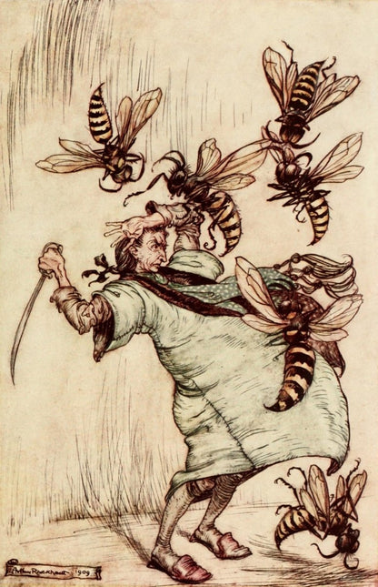 Gulliver's Travels 1909 - Arthur Rackham - 12 images | Dimensions 1724 x 2672 pixels