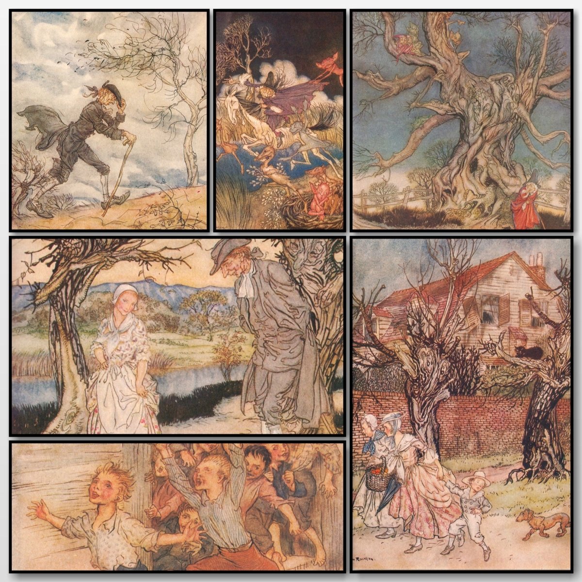 The Legend of Sleepy Hollow - Arthur Rackham - 8 images | A snapshot of some of the images