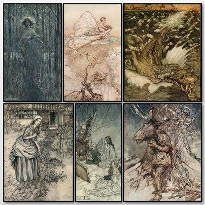 A Midsummer Night's Dream, 1908 - Arthur Rackham - 39 images | A snapshot of some of the images