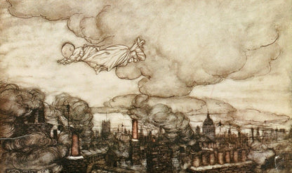Peter Pan in Kensington Gardens 1912 - Arthur Rackham | Dimensions 2044 x 1208 pixels