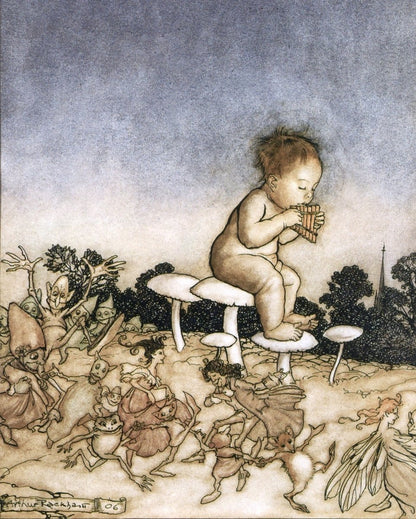 Peter Pan in Kensington Gardens 1912 - Arthur Rackham | Dimensions 3110 x 3880 pixels