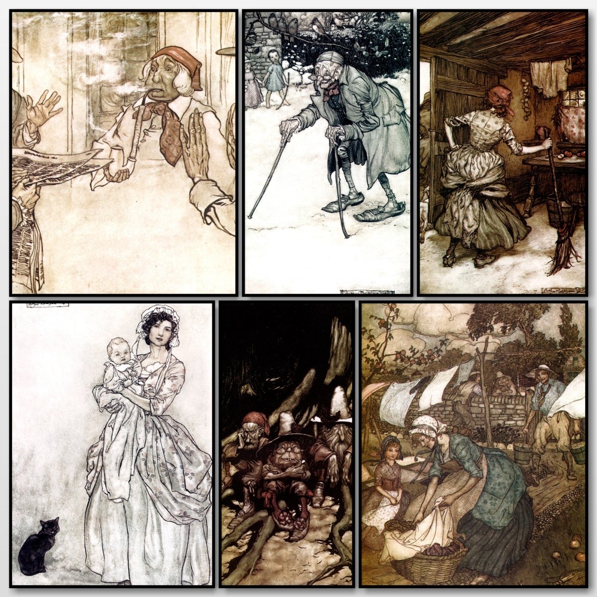 Rip Van Winkle 1905 - Arthur Rackham - 51 images | A snapshot of some of the images