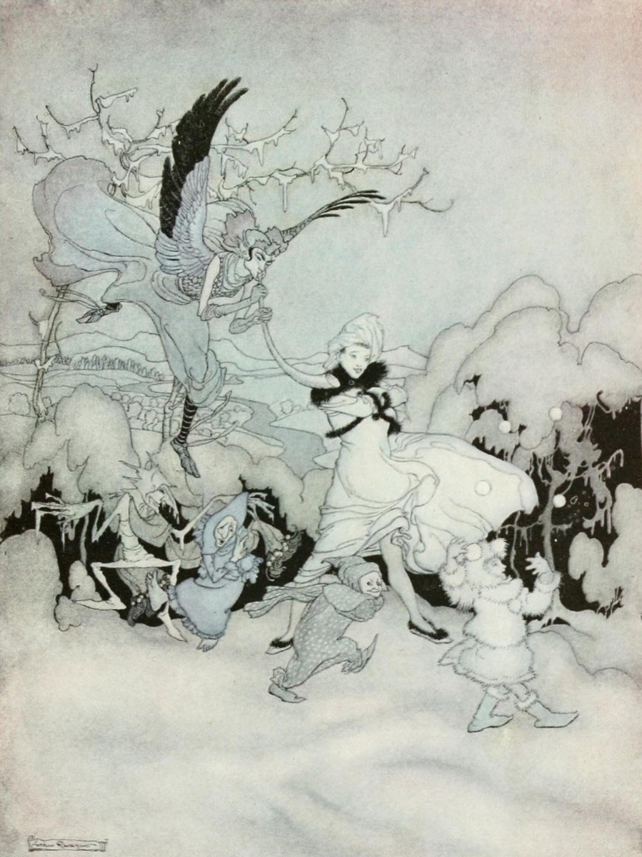 Snickerty Nick 1919 - Arthur Rackham - 3 images | Dimensions 1482 x 1977 pixels
