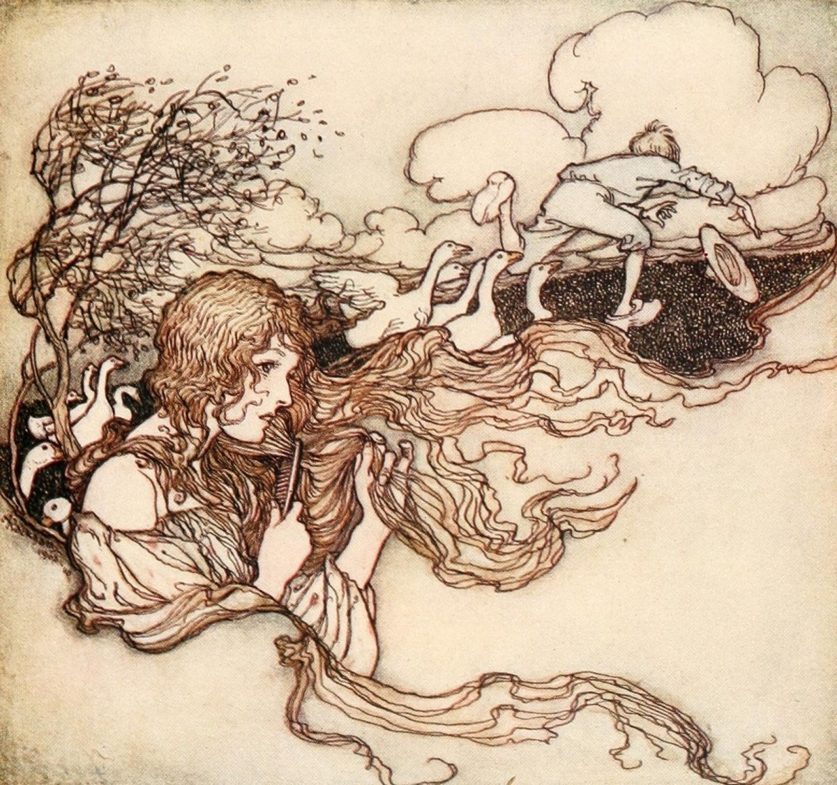 Snowdrop & other Tales 1920 - Arthur Rackham - 13 images | Dimensions 1556 x 1460 pixels