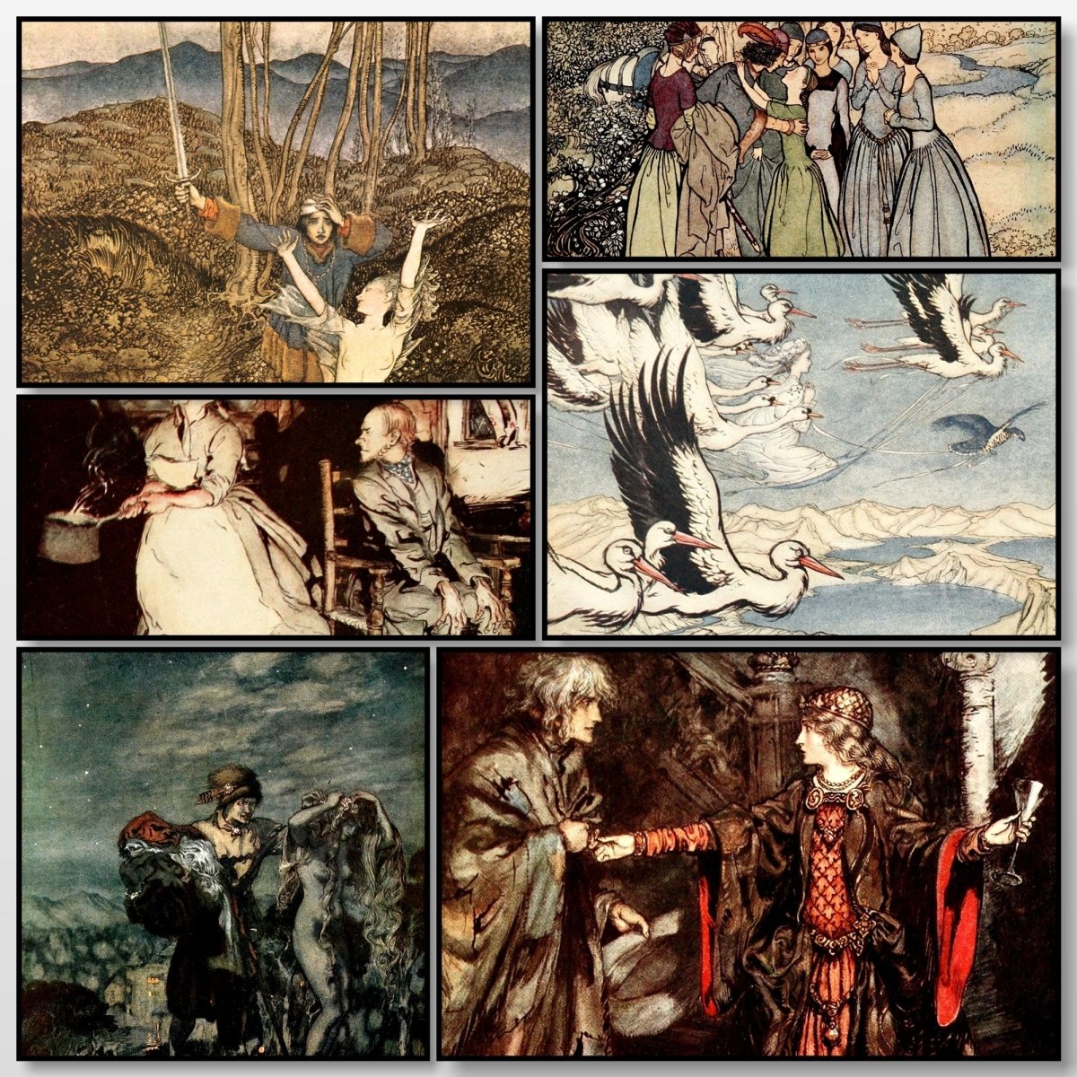 Some British Ballads 1919 - Arthur Rackham - 16 images | A snapshot of some of the images