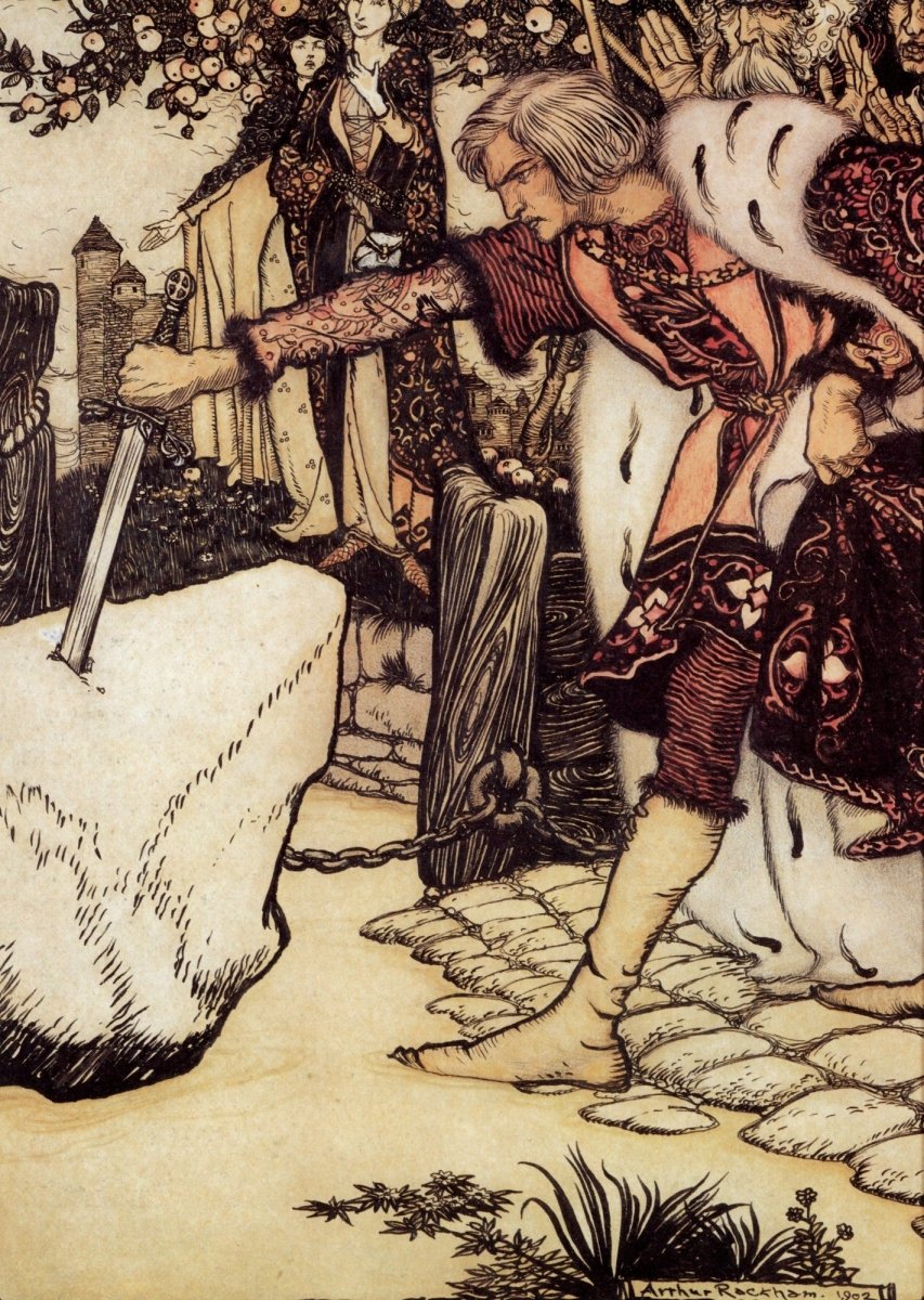 Stories of King Arthur 1910 - Arthur Rackham - 7 images | Dimensions 4239 x 5967 pixels