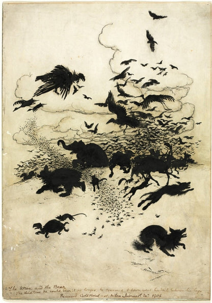 Sketch - Arthur Rackham - 1 image | Dimensions 4480 x 6407 pixels