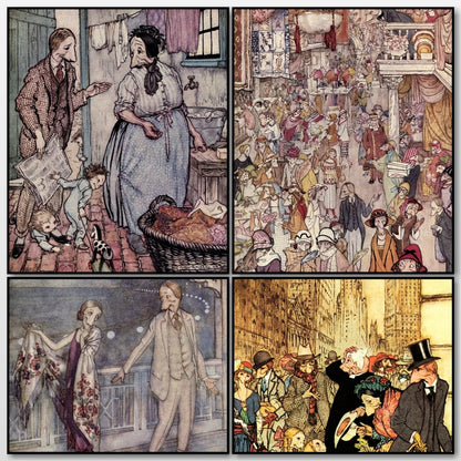Where the Blue Begins 1922 - Arthur Rackham - 4 images | A snapshot of the images