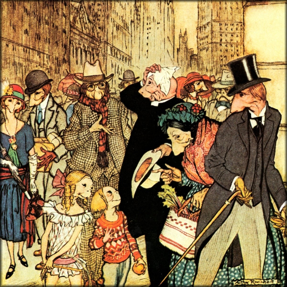 Where the Blue Begins 1922 - Arthur Rackham - 4 images | Digital Download - 4 images