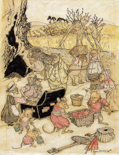 The Wind in the Willows, 1940 - Arthur Rackham - 12 images | Dimensions 2940 x 3822 pixels