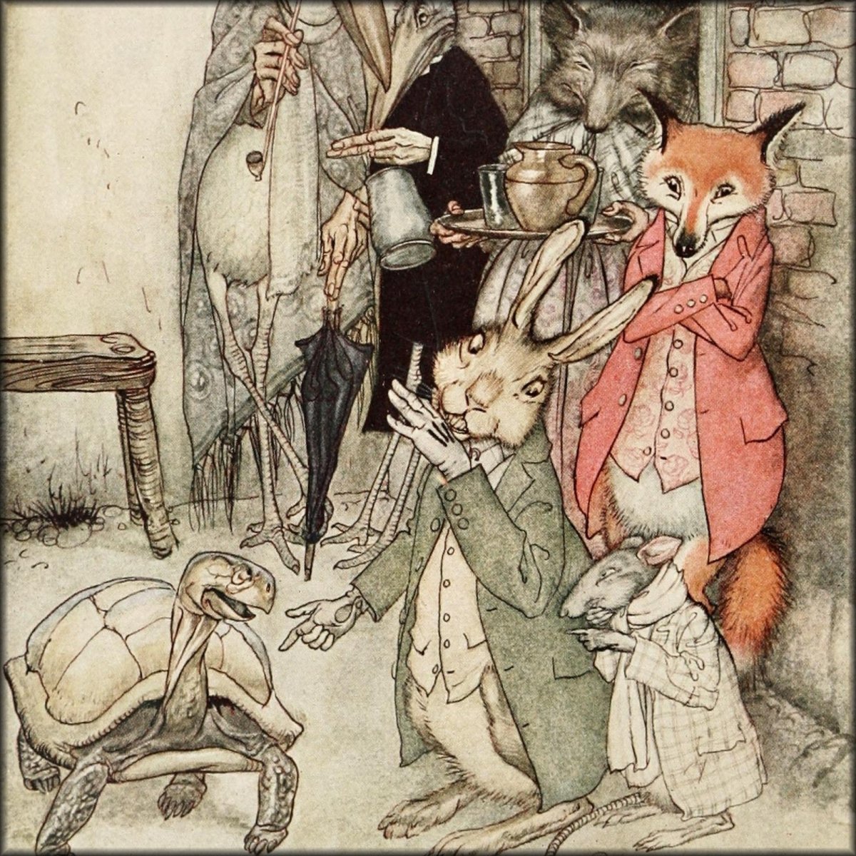 Arthur Rackham Public Domain Images to Download | Aesop's Fables (1912) - 13 images