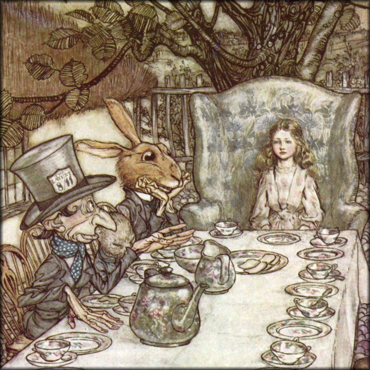Arthur Rackham Public Domain Images to Download | Alice's Adventures in Wonderland (1907) - 13 images