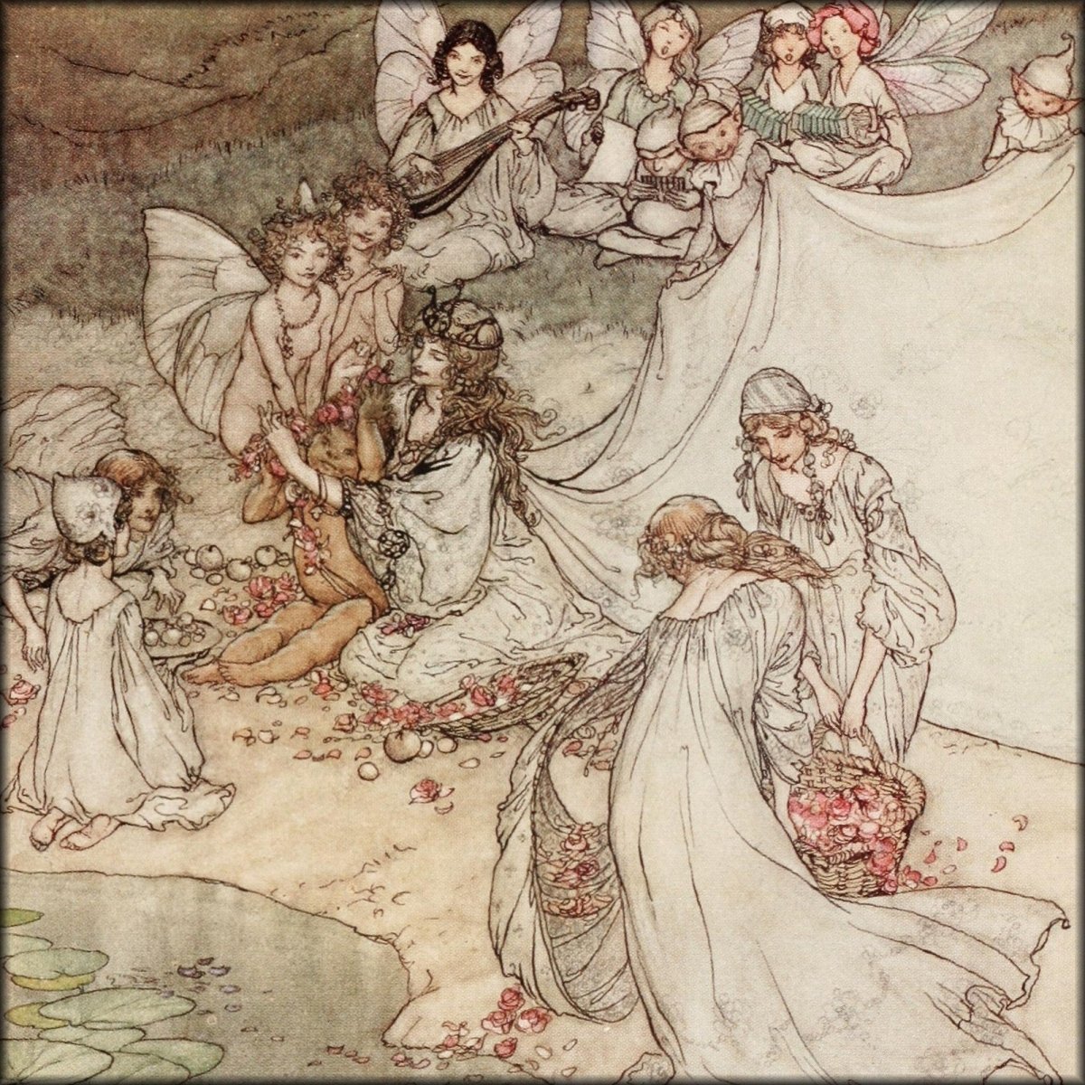 Arthur Rackham Public Domain Images to Download | A Midsummer Night's Dream (1908) - 39 images
