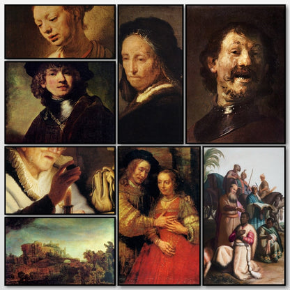 Rembrandt Public Domain Images to Download | A snapshot of some of the images